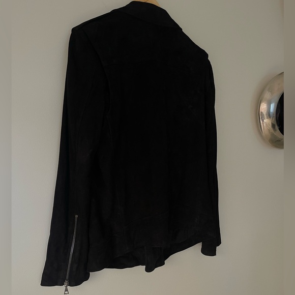 Theory Tralsmin Lamb Suede Jacket - Picture 3 of 12